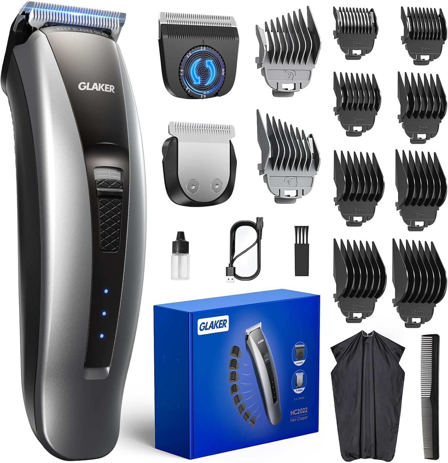 Glaker Cordless Hair Clippers - Your New Grooming BFF!