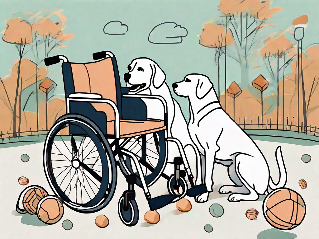 How can I exercise my dog if I'm physically disabled or have limited mobility?