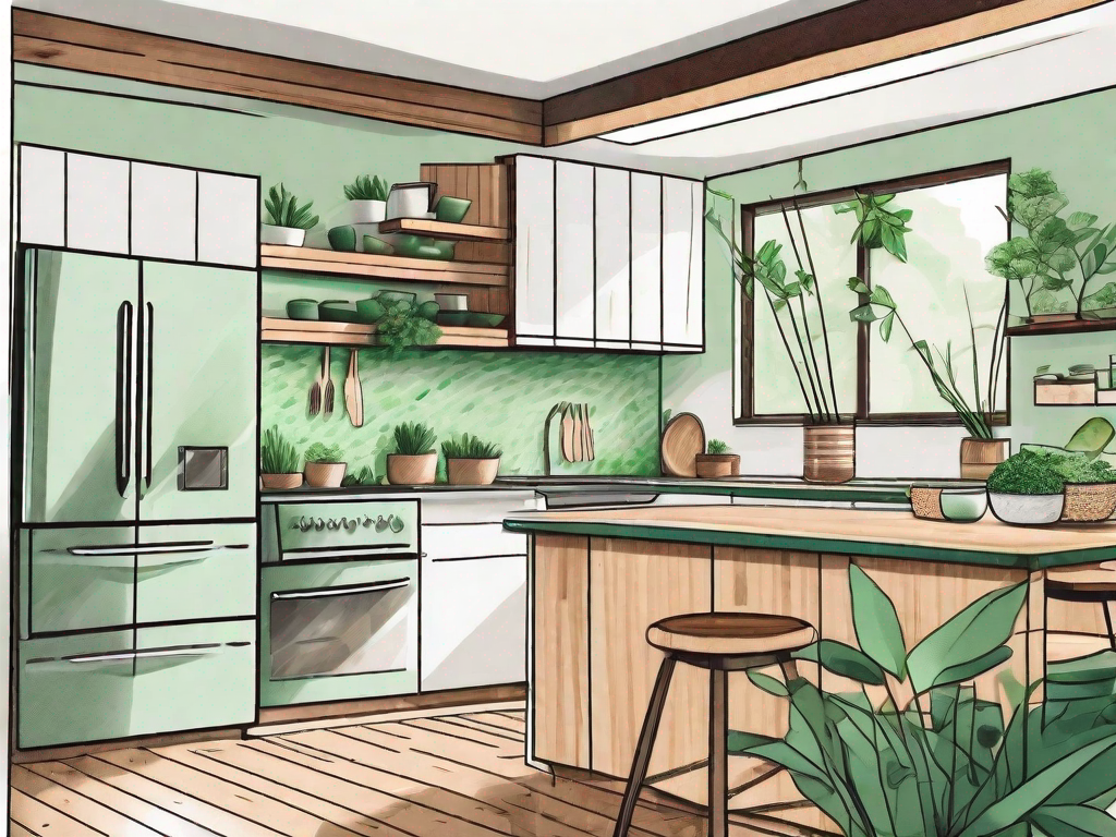 How can I source sustainable kitchen products and materials?