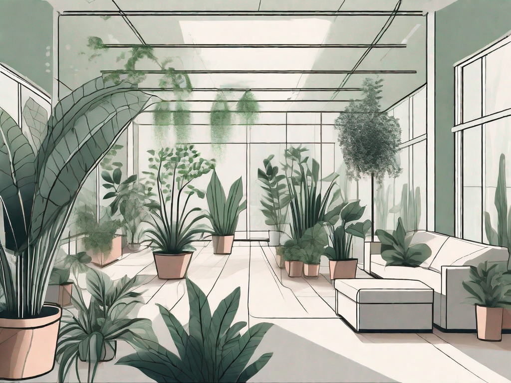 How can I use plants as natural room dividers?