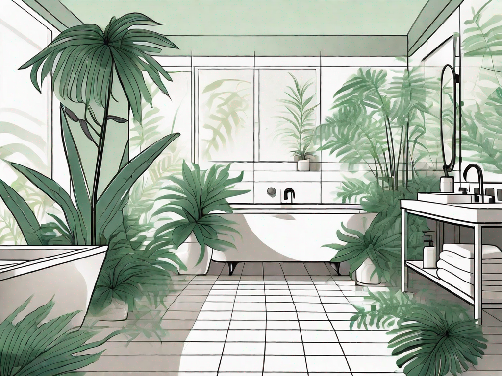 Can indoor plants be used in high-humidity areas like bathrooms?