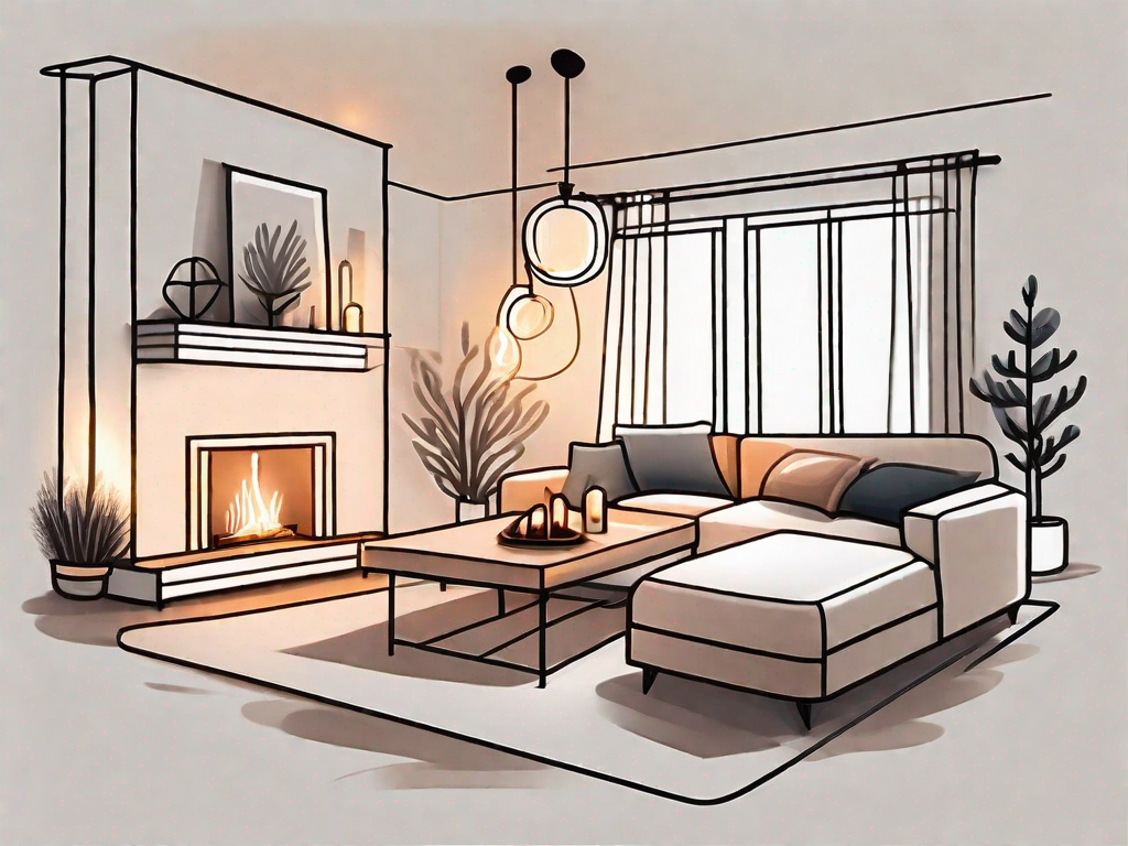 How does lighting contribute to a cozy atmosphere?