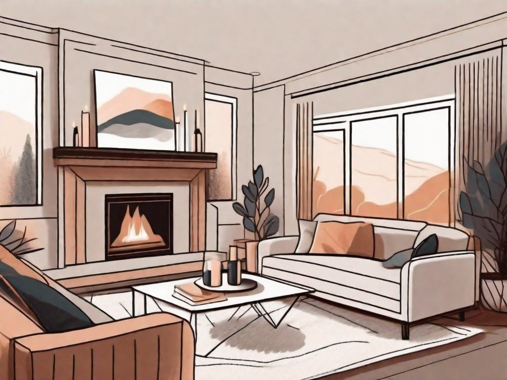 How do rugs or carpets contribute to a warm ambiance?