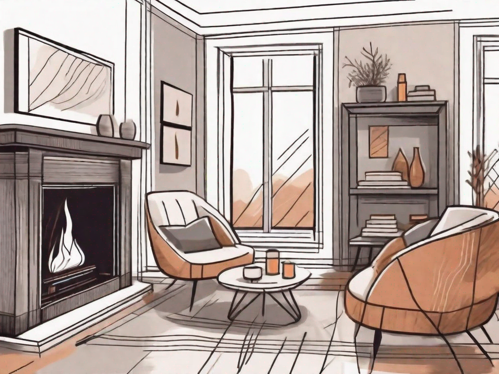 Can fireplaces or heating elements be used decoratively to boost coziness?